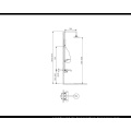 WRAS TMV2 Brass HPB59-1SL0014 (00) Thermostatischer freiliegender Ventil Mobilteil 8 &#39;&#39; Duschkopf zeitgenössischer Klassiker